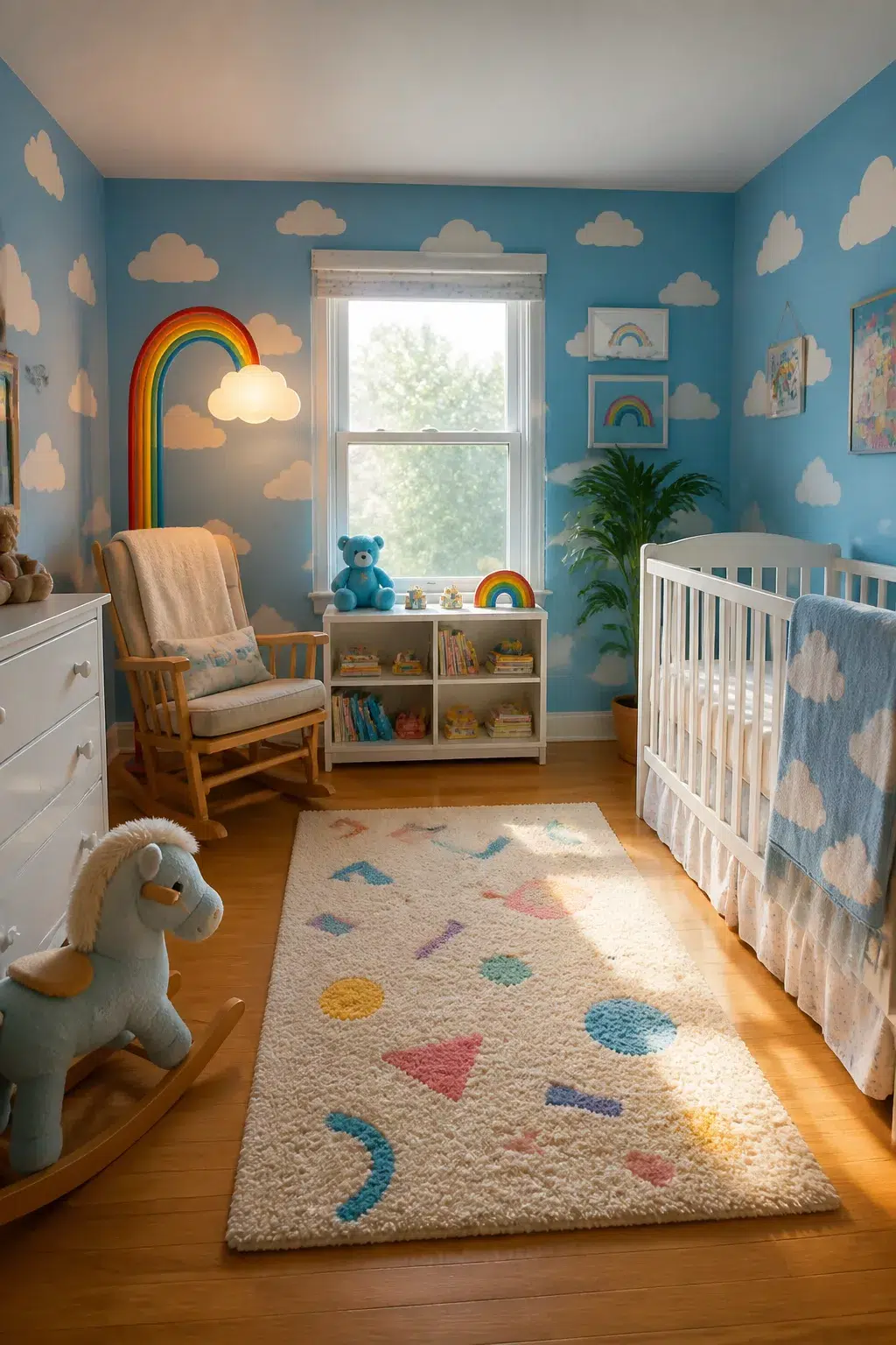 Cloud and Sky Painted Walls